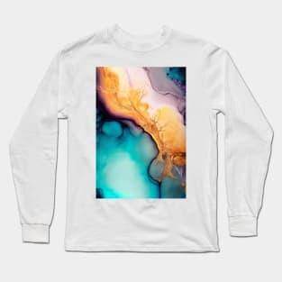 Sweet Splash - Abstract Alcohol Ink Resin Art Long Sleeve T-Shirt